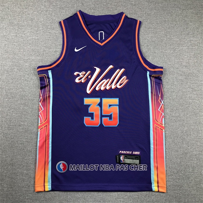 Maillot Enfant Phoenix Suns Kevin Durant NO 35 Ville 2023-24 Volet